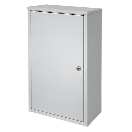 Omnimed Sgl Door Extra Wide & Tall Wall Storage Cabinet W/ Key Lock In Light G 291621-LG